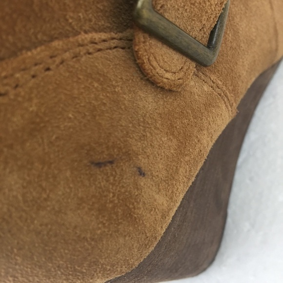 Lucky Brand Wedge Ankle Suede Boot. Brown. Sz 8.5. - Picture 3 of 7
